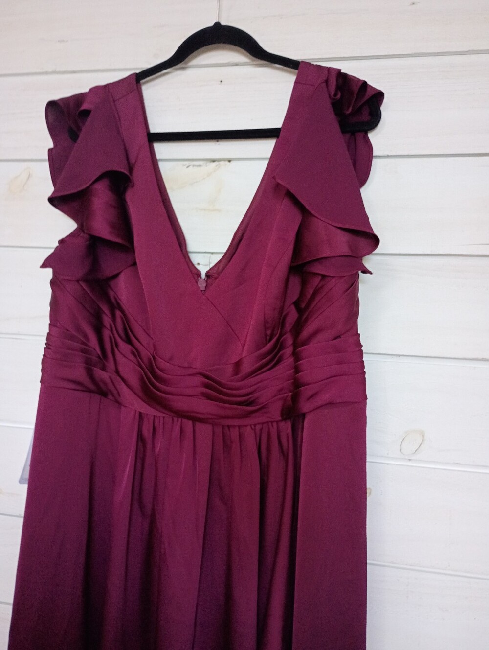 Azazie Omari Bridesmaids Dress in Cabernet - A22 - NWT - Picture 7 of 12